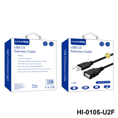 usb 2.0 a f extension cable 1.5m